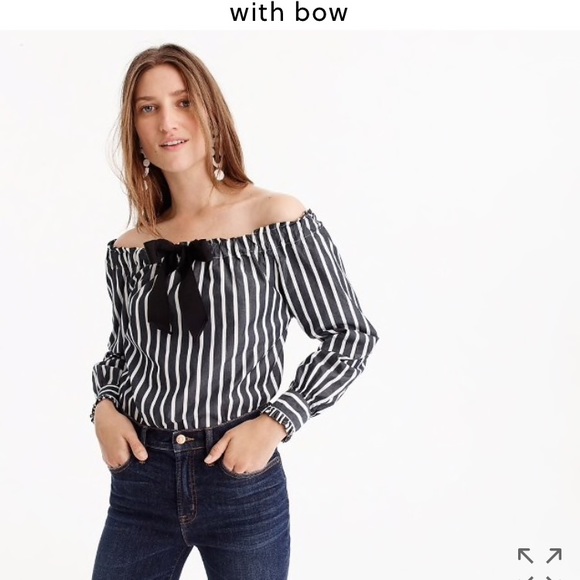 J Crew off the shoulder top!! - Picture 2 of 3